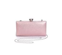 Women's Evening Rhinestone Clutch Purse Crystal Handbag Glitter Shoulder with Detachable Chain Elegant Crossbody(Champagne)