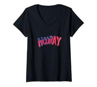 Womens Every Day Deserves a Hooray with this Funny Costume V-Neck T-Shirt