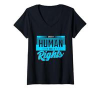 Women's Every Human Has Rights V-Neck T-Shirt