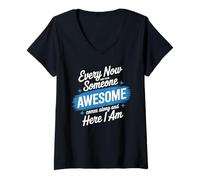 Womens Every Now and Then Someone Awesome Shirt Comes Along V-Neck T-Shirt