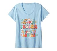 Womens Every Thelma Needs A Louise Bestie BFF Best Friend Groovy V-Neck T-Shirt