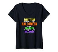Womens Every Year Consists of Halloween & 364 Days to Prepare V-Neck T-Shirt