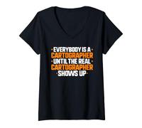Women's Everybody is A Cartographer V-Neck T-Shirt