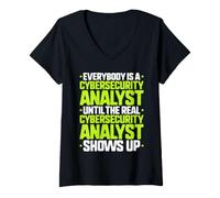 Women's Everybody is A Cybersecurity Analyst V-Neck T-Shirt