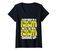 Women's Everybody is A Structural Engineer V-Neck T-Shirt