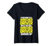 Women's Everybody is A Wrecker Driver V-Neck T-Shirt