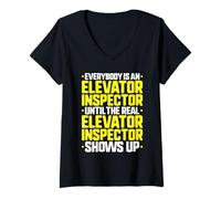 Women's Everybody is an Elevator Inspector V-Neck T-Shirt