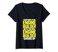 Women's Everybody is an Engine Builder V-Neck T-Shirt