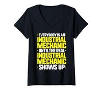 Women's Everybody is an Industrial Mechanic V-Neck T-Shirt