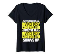 Women's Everybody is an Inventory Controller V-Neck T-Shirt