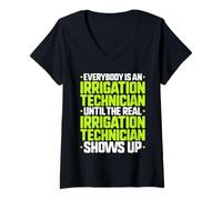 Women's Everybody is an Irrigation Technician V-Neck T-Shirt