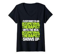 Women's Everybody is an Occupational Therapist V-Neck T-Shirt