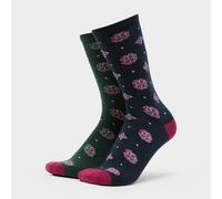 Women's Everyday 2 Pack Sock, Green One Size