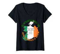 Women's Everyone's Irish On St Patricks Day V-Neck T-Shirt