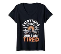 Womens Everything Hurts and I Am Tired V-Neck T-Shirt