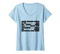 Women's Everything is Fine Trust Your Government Funny Political V-Neck T-Shirt