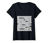 Women's Everything is Fine Trust Your Government Redacted 2026 V-Neck T-Shirt