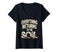 Women's Everything Returns to The Soil Compost Worms V-Neck T-Shirt