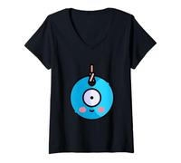 Womens Evil Eye Nazar Amulet Protection Good Luck V-Neck T-Shirt