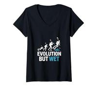 Women's Evolution But Wet Scuba Diving Evolution V-Neck T-Shirt
