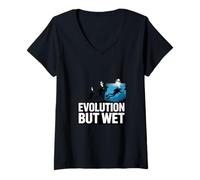 Women's Evolution But Wet Scuba Diving Evolution V-Neck T-Shirt