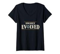 Women's Evolution Darwin Natural Selection Evolutionary Biology V-Neck T-Shirt