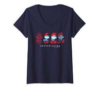 Womens Evolution of Papa Smurf Smurfolution Metaverse Smurfs Movie V-Neck T-Shirt