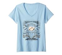 Womens EXCELLENT BOILED POTATOES Pride & Prejudice Jane Austen Meme V-Neck T-Shirt
