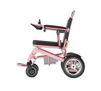 Women's Exclusive Intelligent Fully Automatic Lightweight Folding Four-Wheeled Scooter,High-Value Pink Electric Wheelchair,250W Motor,Aluminum Frame,Ultra-Light 23.5Kg A