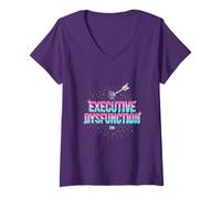 Women's Executive Dysfunction Era ADHD AuDHD Adult V-Neck T-Shirt