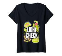 Women's Exotic Carnivorous Plants Venus Flytrap Pitcher Sundew V-Neck T-Shirt