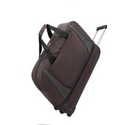 Women's Expandable Wheeled Duffle Bag Waterproof Foldable, Heavy-Duty Spinner Wheels Carry-On Luggage for Short Trip, Maternity & Postpartum Organizer(Brown,M)