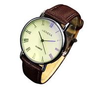 Womens Expansion Band Watches GENEVAS Watch Men's Roman Fashion 110 Belt Men's Watch Self Winding Pocket Watch (C, One Size)
