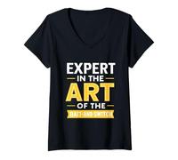 Womens Expert in The Art of The Bait-and-Switch Funny Humor V-Neck T-Shirt