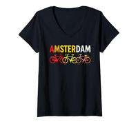 Women's Explore Amsterdam City with Our Amsterdam T Shirt V-Neck T-Shirt