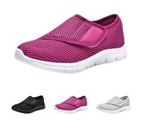 Women's Extra Wide Fit Diabetic Shoes Ladies Easy Close Adjustable Orthopedic Sneakers for Swollen Feet Plantar Fasciitis Outdoor Lightweight Walking Shoes