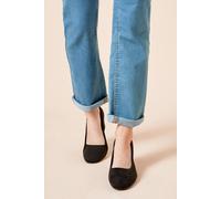 Extra Wide Fit Elise Court Shoes Dorothy Perkins Natural Black 3
