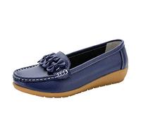 Womens Extra Wide Fit Trainers, Women's Breathable Mesh Open Back Sneakers Womens Orthopedic Shoes Trainers Size 7 Foam Comfort Sneaker Loafers Women for Sports Casual Work Leisure Dark Blue
