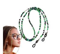 Women's Eyeglass Chains,Anti-Drop Eye Glass Straps Beaded Eyeglass Chains - Anti-Lost Sunglasses Eyewear Accessories Neck Chain for Running Fishing