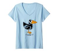 Womens F-caw-f Weird Funny Crow V-Neck T-Shirt