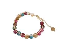 Women's Fabric Butterfly Bead Bracelet Made of Natural Stone, Unique Temperament, Personalised Pearl Bracelet, Versatile, Lightweight Luxury and Sisters Bracelet for 2, one size, Artificial Crystal