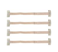 Women's Face Lifting Band Set, 4 Pieces Adjustable Elastic Facial Contour Straps with Clamps, White, Reusable Anti-aging Support