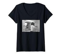 Womens Faces Singer Rod Stewart US & Canada Tour 1975 V-Neck T-Shirt