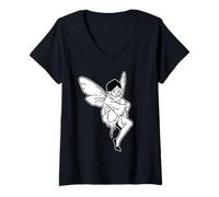 Women's Fairy Faeries Wear Boots Magical V-Neck T-Shirt