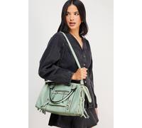 Womens Faith: Emma Mid Size Pocket Detail Shoulder Bag Sage One Size
