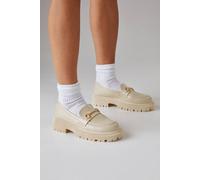 Womens Faith: Nola Snaffle Detail Chunky Loafers Beige 8