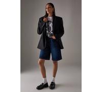 Womens Faith: Nora Faux Patent Leather Snaffle Square Toe Chunky Loafers True Black 3