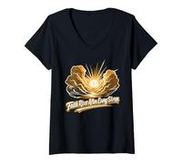 Women's Faith Rises After Every Storm Christian Hope V-Neck T-Shirt