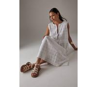 Womens Faith: Rosie Faux Leather Strappy T-Bar Chunky Sandals Beige 6