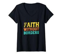 Women's Faith Without Borders V-Neck T-Shirt